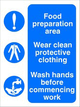 Food Safety Sign For Catering Commercial Kitchen Food Production 